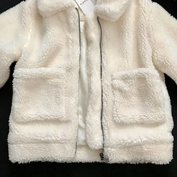 Elodie NWT Faux Shearling Spread Collar Jacket Girls Various - Picture 6 of 11